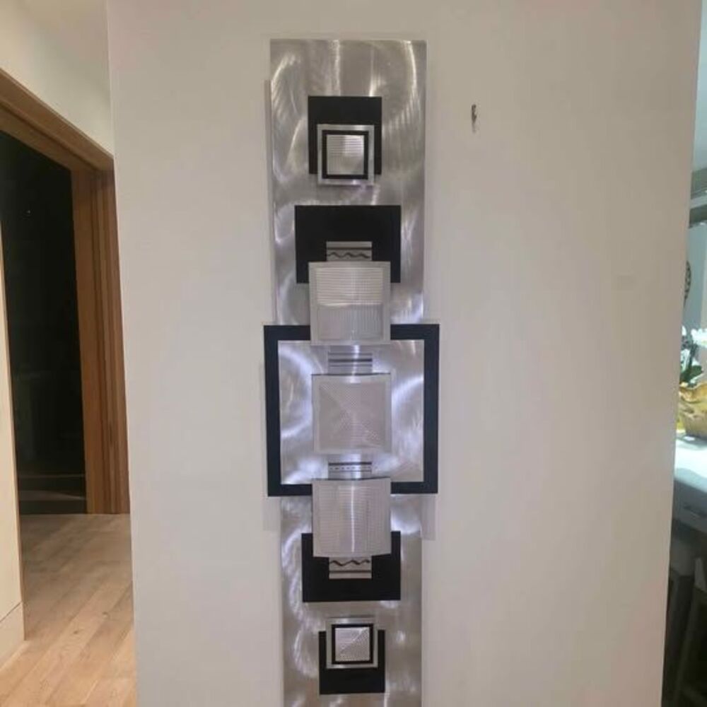 Jon Allen 2007 Modern Metal Wall Sculptures - Set of 2